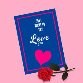 Cartão Só quero dizer que te amo