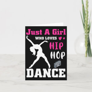 Cartão Só Uma Menina Que Ama A Dança De salto De Anca, Da
