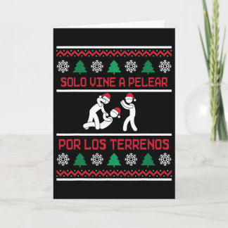 Cartão Só Vim Lutar Pelos Terrenos Feio Natal Mexicano C