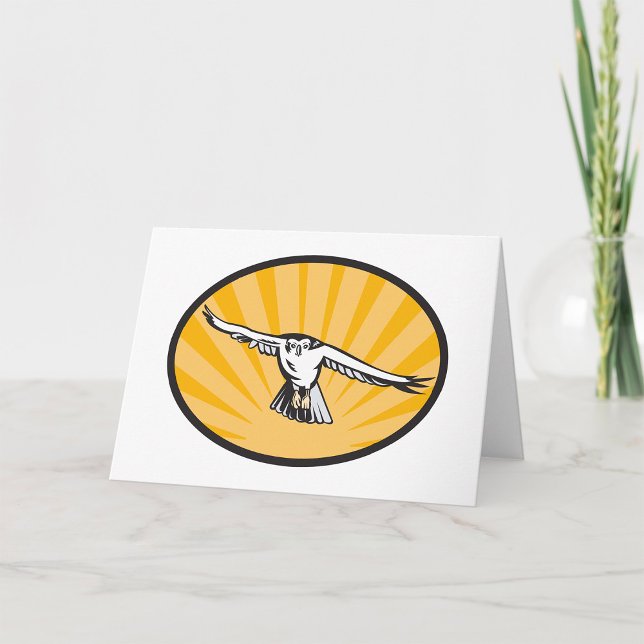 Cartão Soaring Falcon Bold Bird of Prey (Criador carregado)