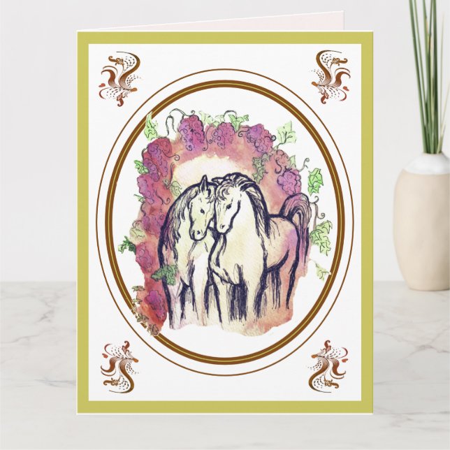 Cartão Sob a Videira (Frente)