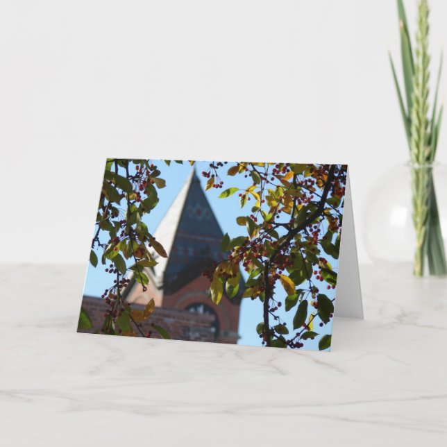 Cartão Sob as árvores em Washington, Iowa (Frente)