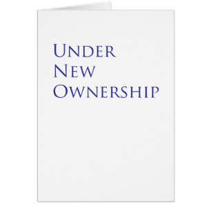 Cartão Sob nova propriedade