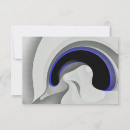 Cartão Sob o Azul: Cinza Abstrato, Preto e Azul
