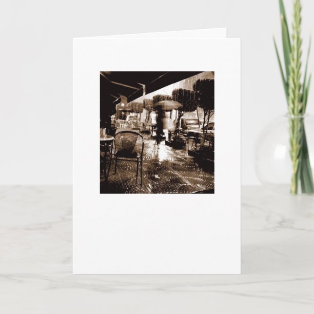 Cartão Sob o guarda-chuva (Frente)