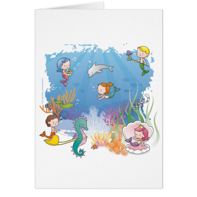 Cartão Sob o mar (Frente)