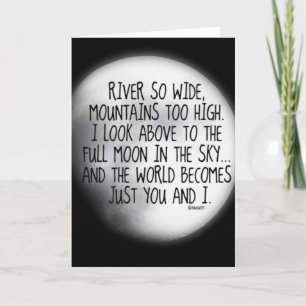 Cartão Sob O Mesmo Poema Da Lua