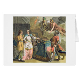 Cartão Sob Philippe le Bel (1268-1312) o estado de laço