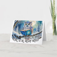 Sober Owl Lendo Grande Aniversário de Recuperação 