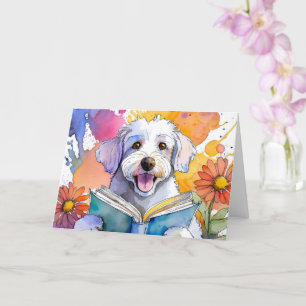Cartão Sober Schnoodle com Grande Aniversário de Recupera