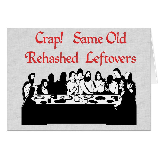 Cartão Sobras da última ceia (Frente Horizontal)