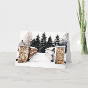 Cartão Sobre a ponte