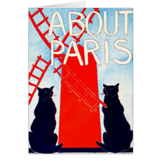 Cartão Sobre a propaganda 1895 de Paris