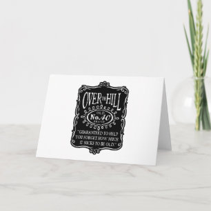 Cartão Sobre o aniversário de 40 anos do monte