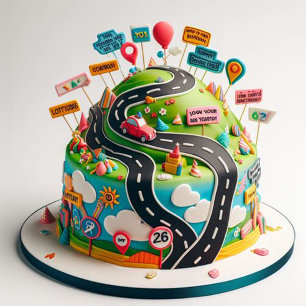 CARTÃO SOBRE O BOLO DE ANIVERSÁRIO DO HILL