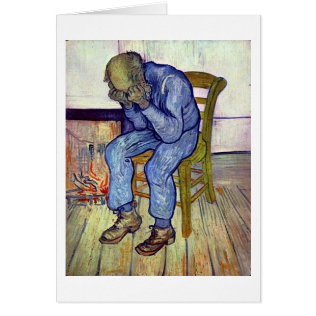 Cartão Sobre O Limiar De Eternidade De Vincent Van Gogh (Frente)