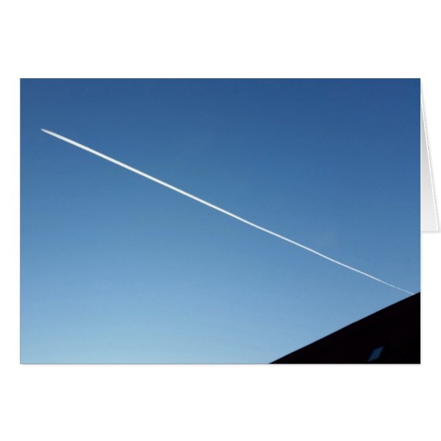 Cartão sobre o telhado (Frente Horizontal)