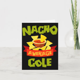 Cartão Sobrenome engraçado de aniversário do cole médio n