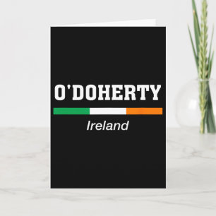 Cartão Sobrenome Irlandês O'doherty Dia de São Patrício I