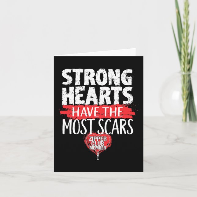 Cartão Sobrevivente de Cirurgia Cardíaca Aberta do Membro (Frente)