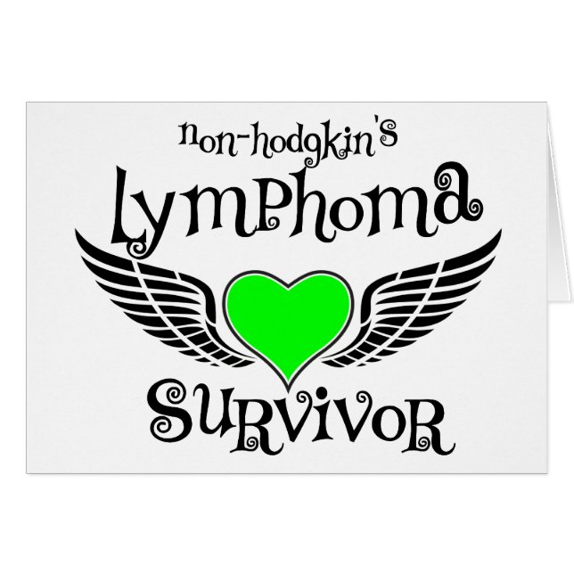 Cartão Sobrevivente de Não-Hodgkin (Frente Horizontal)