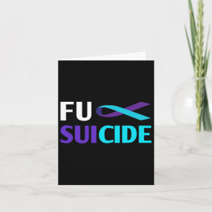 Cartão Sobrevivente de suporte à conscientização suicida