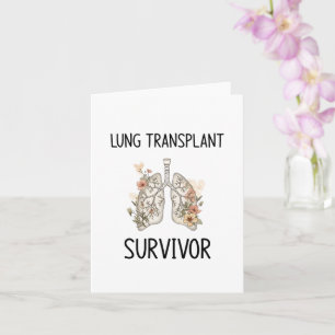 Cartão Sobrevivente de transplante de pulmão