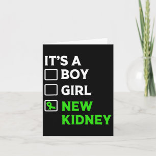 Cartão Sobrevivente de transplante renal novo proprietári