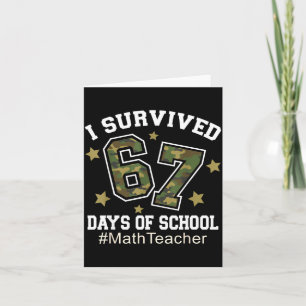 Cartão Sobrevivi 67 Dias De Camuflagem Escolar 6 7 Meme P