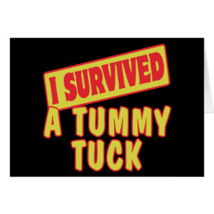 CARTÃO SOBREVIVI A UM TUCK DE TUMMY