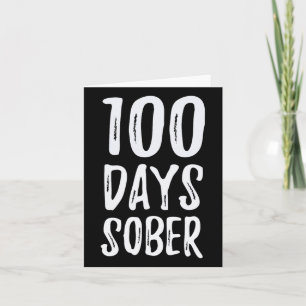 Cartão Sobriedade de Parabéns Sober 100 Dias