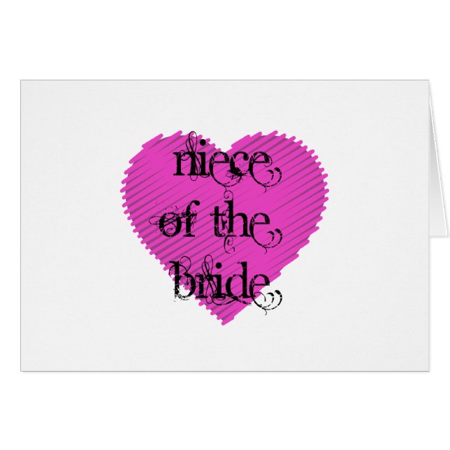 Cartão sobrinha da noiva (Frente Horizontal)