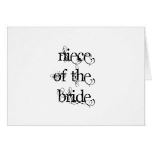 Cartão Sobrinha da noiva