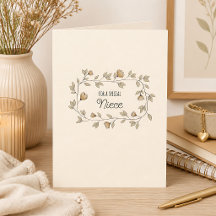 Sobrinha Floral ou Destinatário Personalizado e An