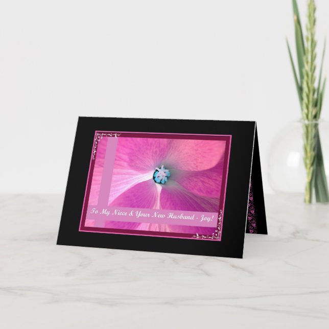 Cartão Sobrinha & Marido - Parabéns pelo Casamento (Frente)