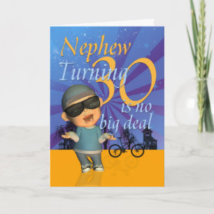 Cartão Sobrinho - aniversário de 30 anos - Cara Bonito da