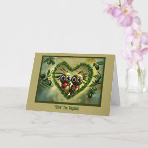 Cartão Sobrinho Feliz Dia de os pais Eu Te Amo Bonitinho