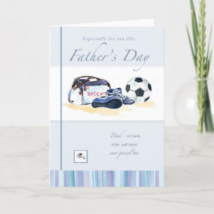Cartão Soccer Father's Day Card