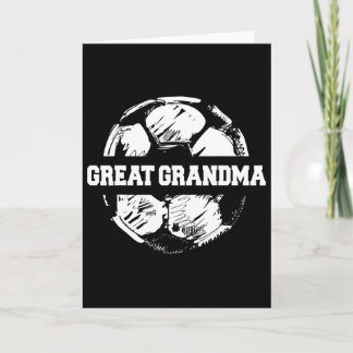 Cartão Soccer Great Grandma Soccer Ll Split Funny Soccer 