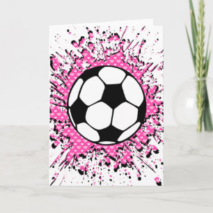 Cartão soccer splat.