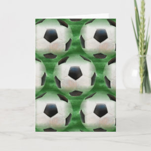 Cartão soccer themed greeting card