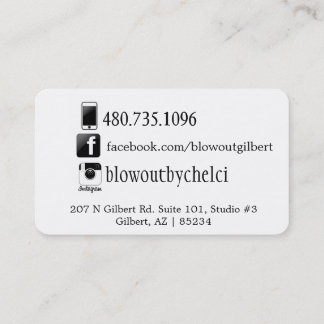 cartão social do cabeleireiro dos meios