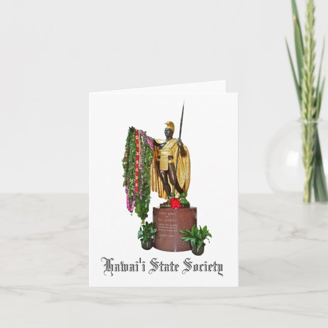 Cartão Sociedade do estado de Hawai'i (Frente)