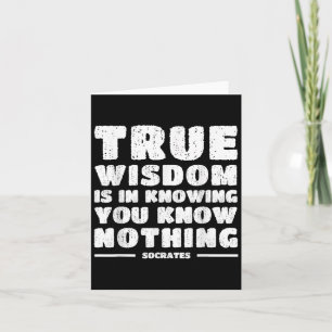 Cartão Sócrates Inspirando Filosofia de Esforço de Citaçã