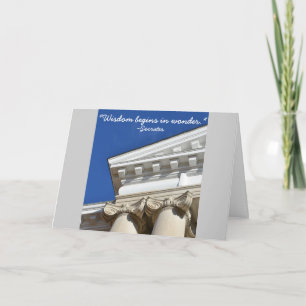 Cartão Socrates Quote Law Degree Congratulations Card