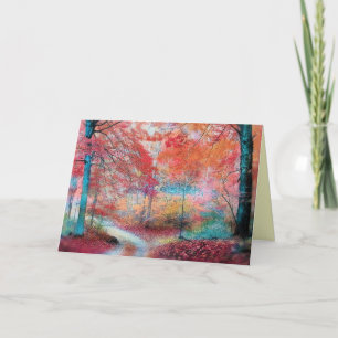 Cartão Soft autumn rain, Fall greeting cards, autumn