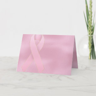 Cartão Soft Pink Ribbon Breast Cancer Greeting Card