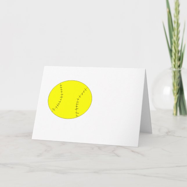 Cartão softball (Frente)