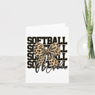 Cartão Softball Coquete Arco Softball Mãe Dia de Jogo Sof