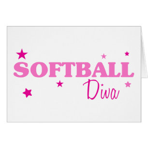 Cartão Softball Diva